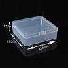 Rechteckige durchscheinende PP-Kunststoff-Aufbewahrungsbox mit Deckel für Schmuck und Kleinteile