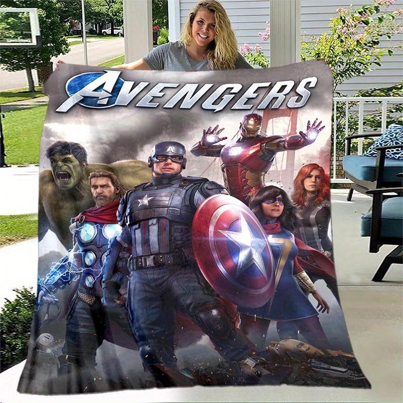 1pc Avengers Printing Blanket - Soft, All-Season Throw for Living Room, Bedroom,Personalized Gift with Adorable Cartoon Design