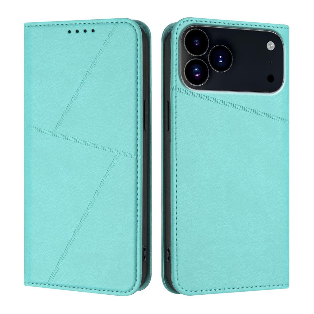 For iPhone 17 Pro Max Wallet Case Magnetic Closure Leather Flip Phone Cover with Stand