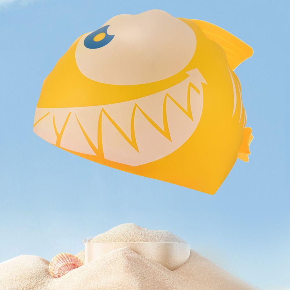 Waterproof Swimming Equipment Silicone Children's Pool Cap Cute Swimming Cap