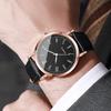 Fashion Men Business Watches Casual Leather Strap Arabic Dial Quartz Wristwatches For Mens Clock Reloj Hombre