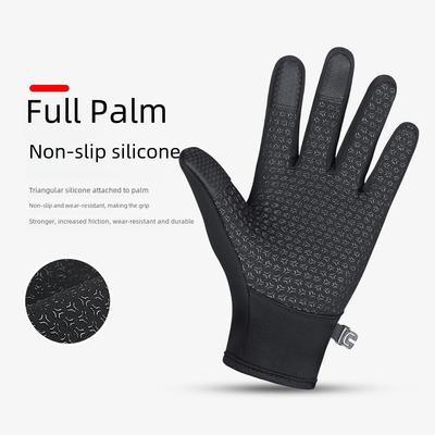 Gants de cyclisme coupe-vent à écran tactile pour hommes pour l'automne et l'hiver - Idéal pour les sports de plein air, le ski et la course à pied