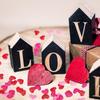 Tatuo 300 Pcs Valentine's Day Felt Hearts Decoration Glitter Felt Hearts Confetti Mini Heart Shapes Decorative Confetti for DIY Crafts Valentines