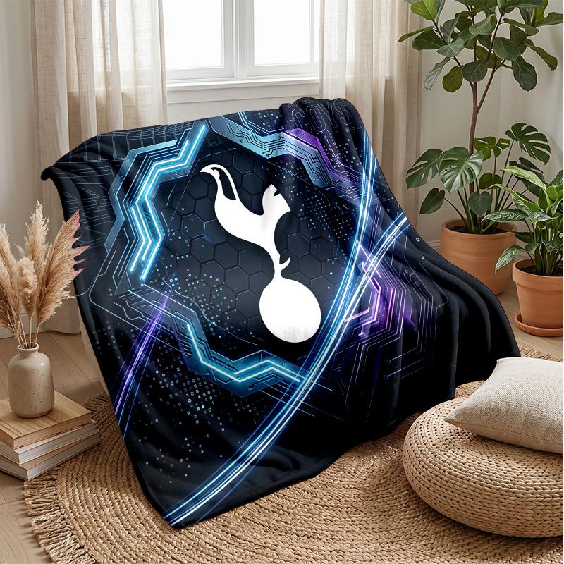 Tottenham Hotspur Theme Blanket Soft Flannel Blanket Plush Throw Blanket Cozy Sofa Bed Blanket for Home Decor