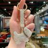 Korean Crystal Dog Pendant Blingbling Rhinestone Car Keyring  Backpack Decor