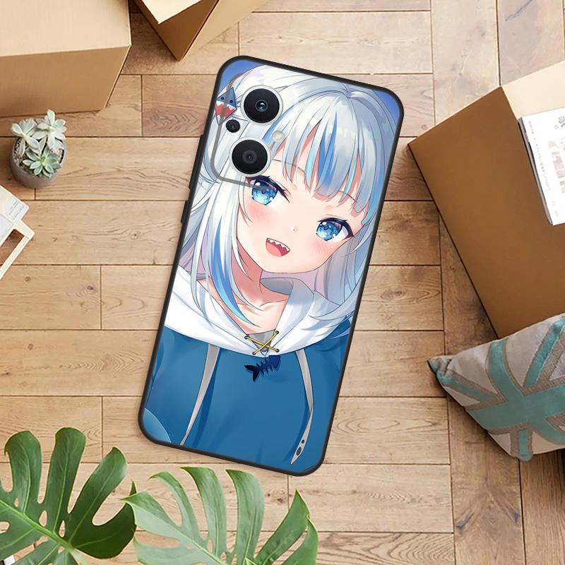 Anime Hololive Gawr Gura Phone Case For OPPO Reno 14 13 12 11 F 10 Pro 8T 7 8 Lite OPPO Find X8 X6 X5 X9 Pro Cover