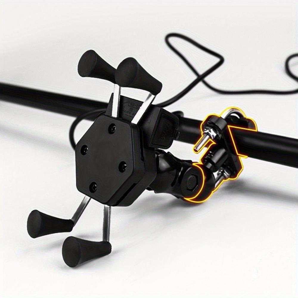 Motorcycle Fine Tube Ball Head Rearview Mirror Fixed Ball Head Mobile Phone Stand Handlebar U-lock Handlebar Modified Parts