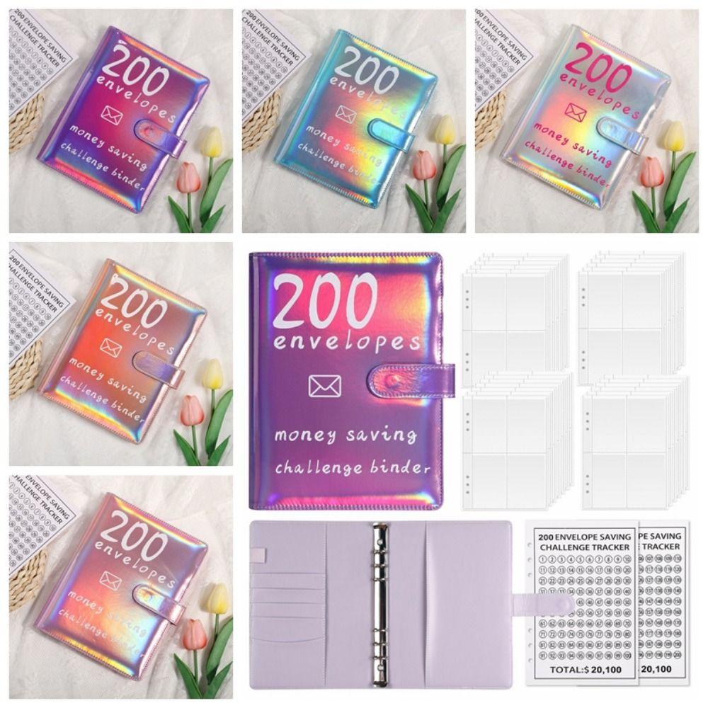Money Saving Envelope Challenge Binder Habit Cultivation A5 Budget Binders Set  Event Notepad