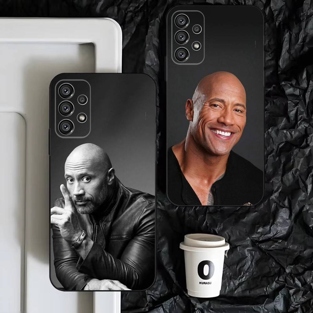 The Rock Dwayne Johnsons Phone Case For Samsung S25,S24,S23,S22,S21,S20,S10,Ultra,Plus,Lite,FE,Soft Silicone Black Cover