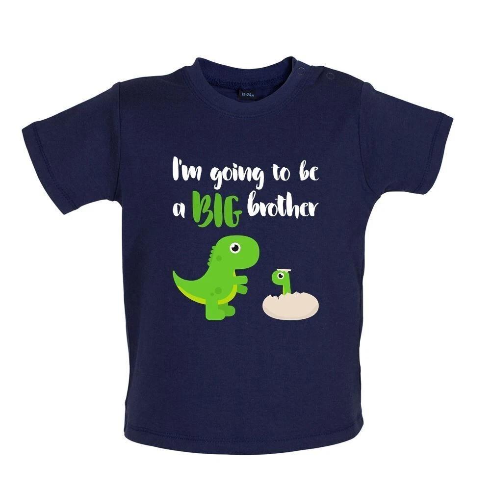 Big Brother Dinosaur - Baby T-Shirt / Babygrow - Sibling Bro Family Older 110