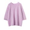 Cashmere Knit Five-Sleeve Women's Round Neck Short Sleeve Vest