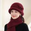 Cap winter warm rabbit fur hat female winter mother-in-law hat fleece basin hat