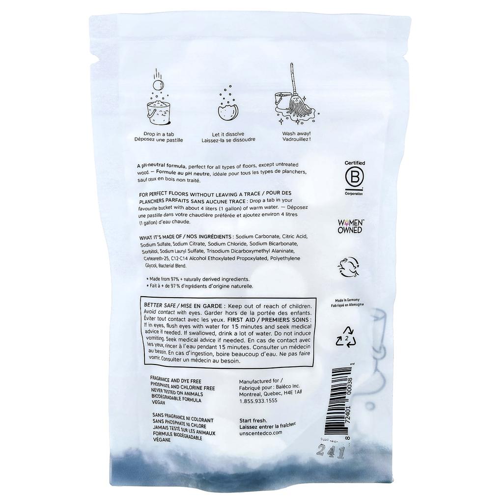 Floor Cleaner, 22 Tablets, 116G(4.1Oz)