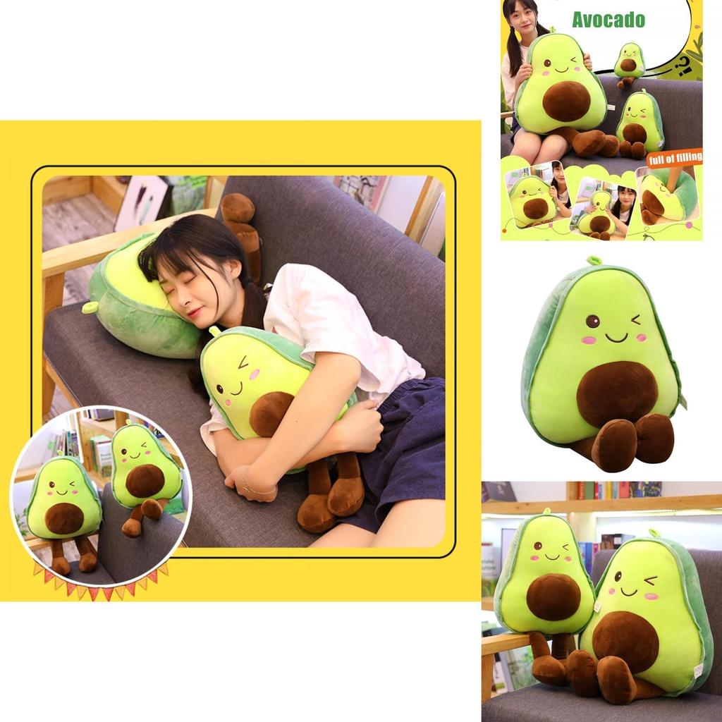 Fun And Soft Avocado Plush Toy For Kids Skin-friendly And Super Comfortable!