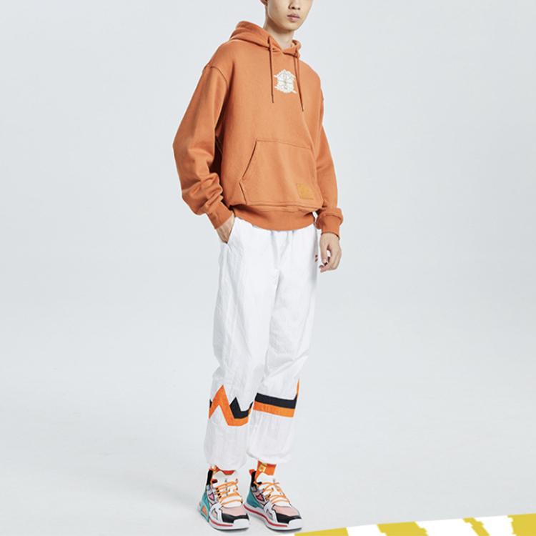 Li Ning Badfive Basketball Series Loose Casual Sports Hoodie Men hoodies Amber-Brown AWDQ522-1