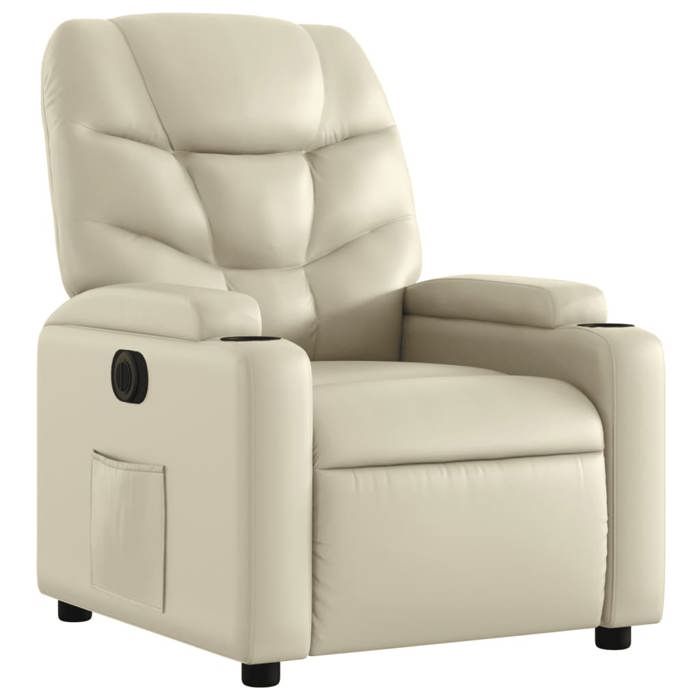 VidaXL Fauteuil Inclinable Électrique, Chaise de Relaxation avec Dossier et Repose-pied Réglables, Siège de Salon, Moderne, 3204645