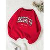 Brooklyn New York Printed Hoodies Women Colorful Clothes Basic Trend Sweatshirt Tops Be Durable Harajuku Hoodie Womens