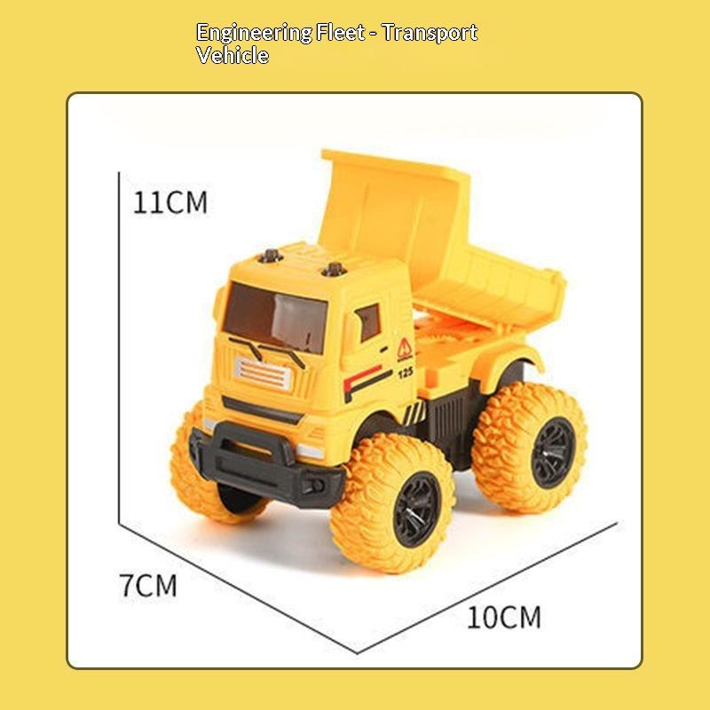 1Pcs Inertia Simulation Truck Toy Engineering Military Fire Sanitation Vehicle With Big Tire For Kids Play Birthday Gift