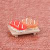 1 Satz 1:12 Puppenhaus Lebensmittel Realistische Miniatur Sushi Modell mit Platte Pretend Spielen Spielzeug für Micro Landschaft