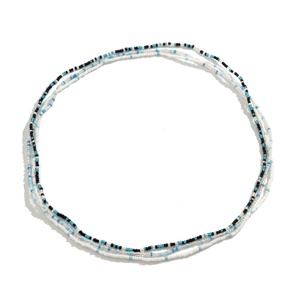 PuRui 3pcs/set Bohemia Seed Acrylic Beads Waist Chain for Women Sexy Colorful Belly Body Chain Zircon Bikinis Party Club Girls
