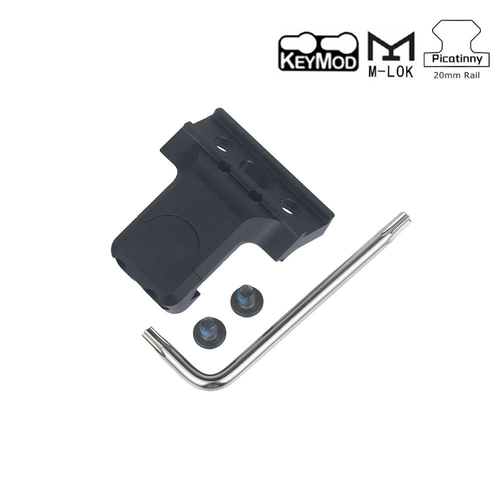 QD Quick Release Scout Light Side Rail Mount For Surefire M300 M600 Tactical Flashlight Fit Mlok Keymod 20mm Picatinny Rail