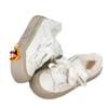 Niche Ugly Cute Big Head Little White Shoes Women's Autumn and Winter Velvet Warm Two Cotton Shoes Versatile Platform Casual Shoes