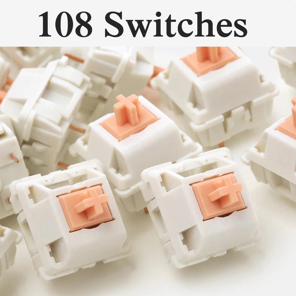 108 Tasten Mechanischer Schalter Tastatur Schaftkörper DIY Ersatz Schaftkörper Tastatur Zubehör Paragraph Schalter Auslösedruck