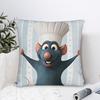 Pillow Cover Ratatouilles Graphic Cushion Cover  Cute Funny Pillow Case For Sofa Car Home Decor Pillowcases