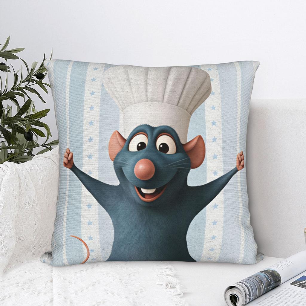 Pillow Cover Ratatouilles Graphic Cushion Cover Cute Funny Pillow Case For Sofa Car Home Decor Pillowcases