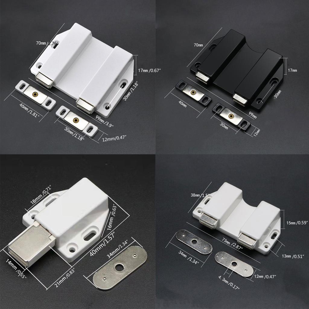 Magnetic for Touch Latches Push to Open for Touch Cabinet Door Catches Push Catch for Pop out for Latch for Home Door Cu