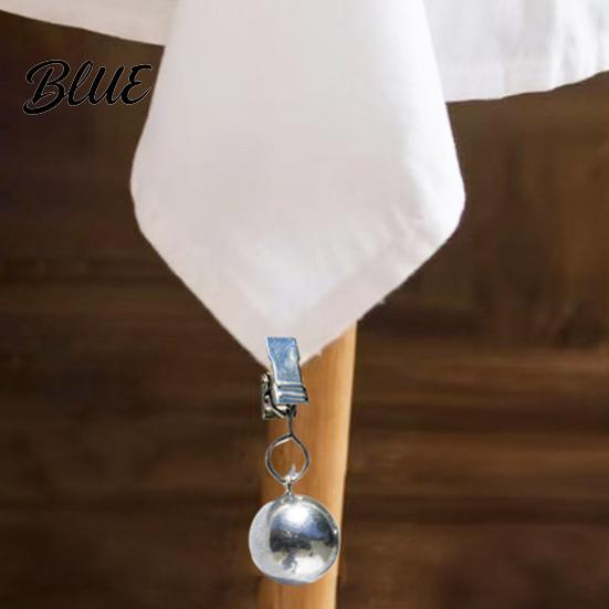Curtain Weights Metal Clip Outdoor Duty Tablecover Weight Heavy Ball Tablecloth Weight with Clips Rustproof