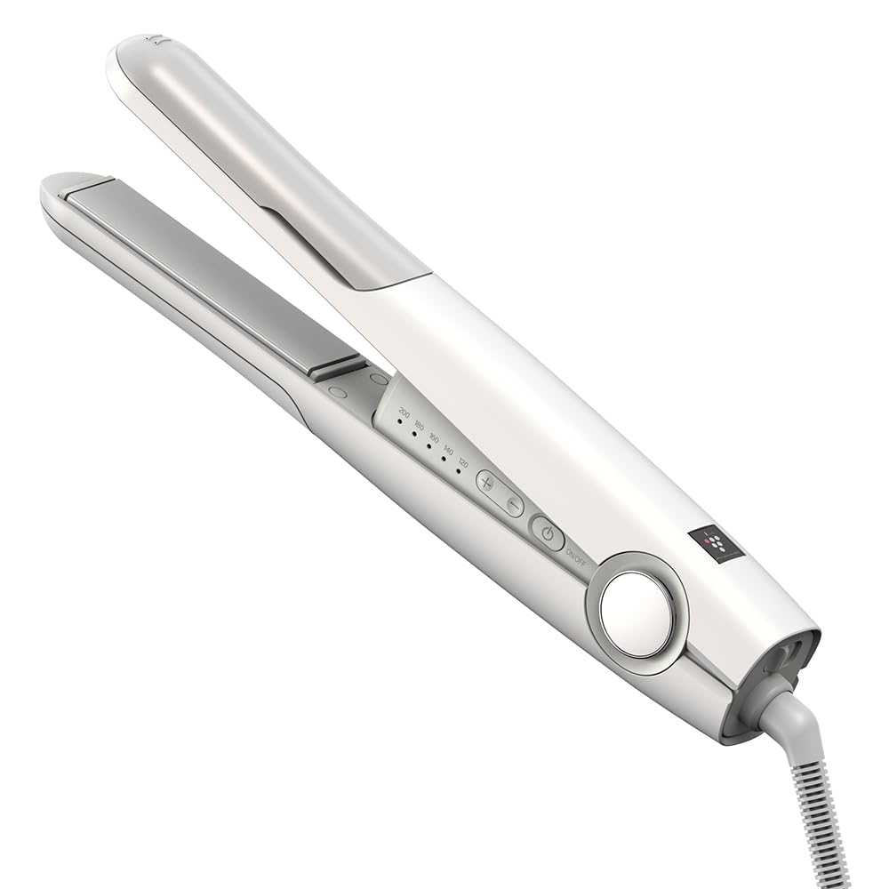 

Sharp Straight Hair Iron IB-S8000-W, Plasmacluster Beauty, Diamond Coating, International Compatible, Luminous White