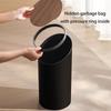 Living Room Waste Bins Office Luxury Wastebaskets Round Bucket Trash Bin Beautiful Trashcans with Lid Home Cleaning Utilities