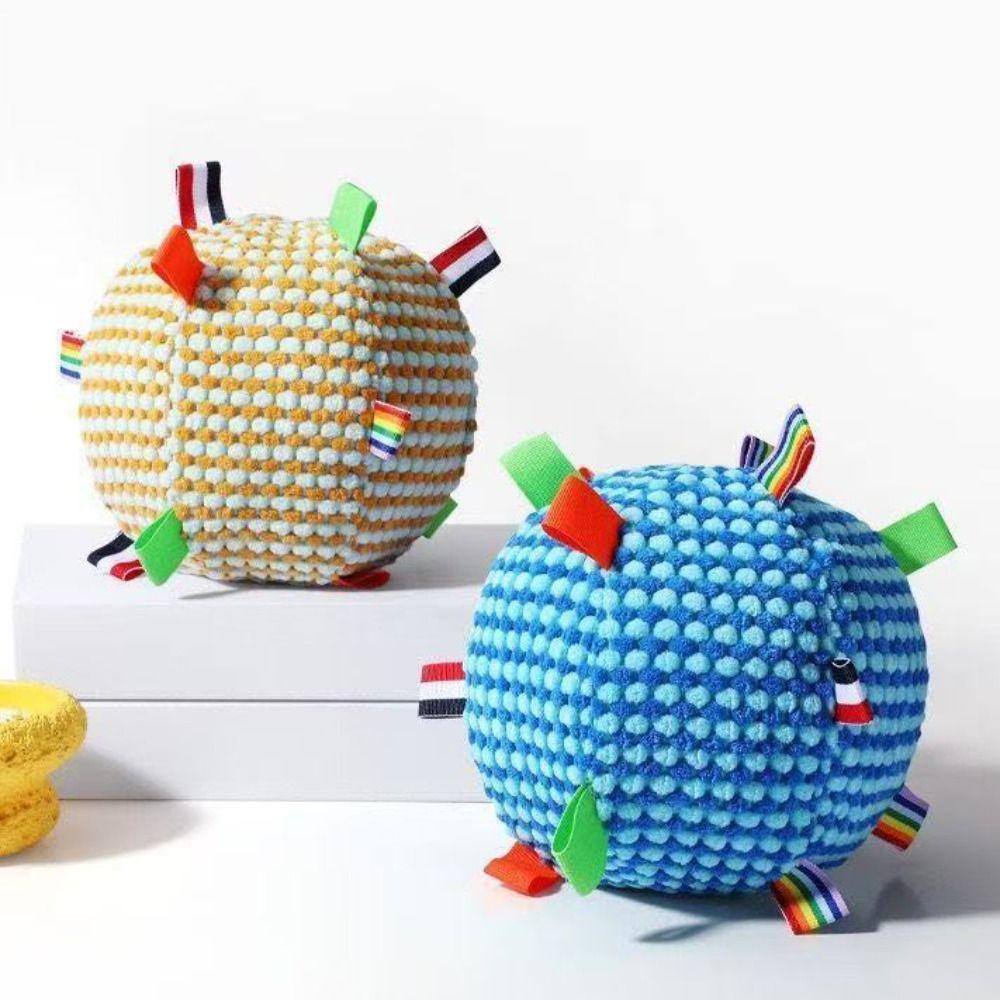 Bite-resistant Plush Dog Vocal Toy Ball Creative Pet Shake Sound Toy  Relieve Boredom