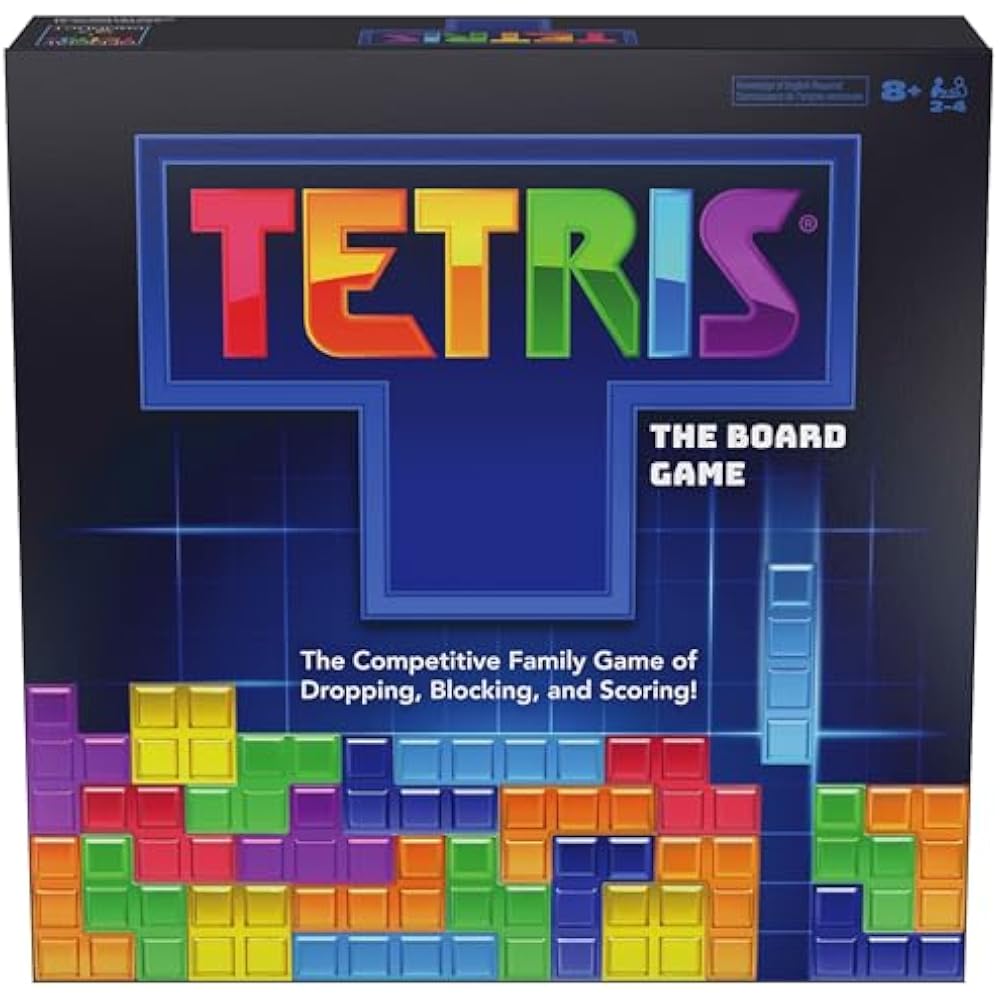 Spin Master game, Tetris: board game, play the classic puzzle game Tetris in real life, multiplay...