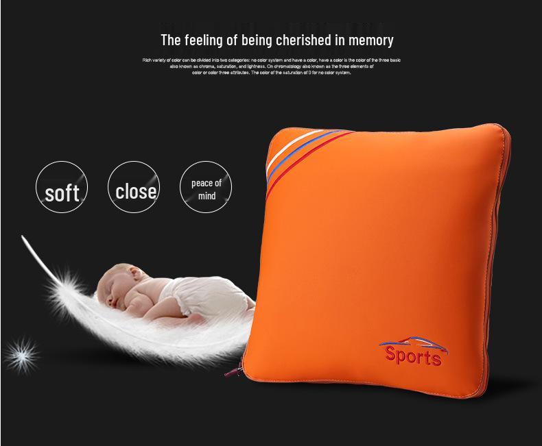 Versatile Car Air Conditioning Quilt, Cushion & Pillow: Dual-Use for Lumbar Support & Backrest, Fits Various Car Models