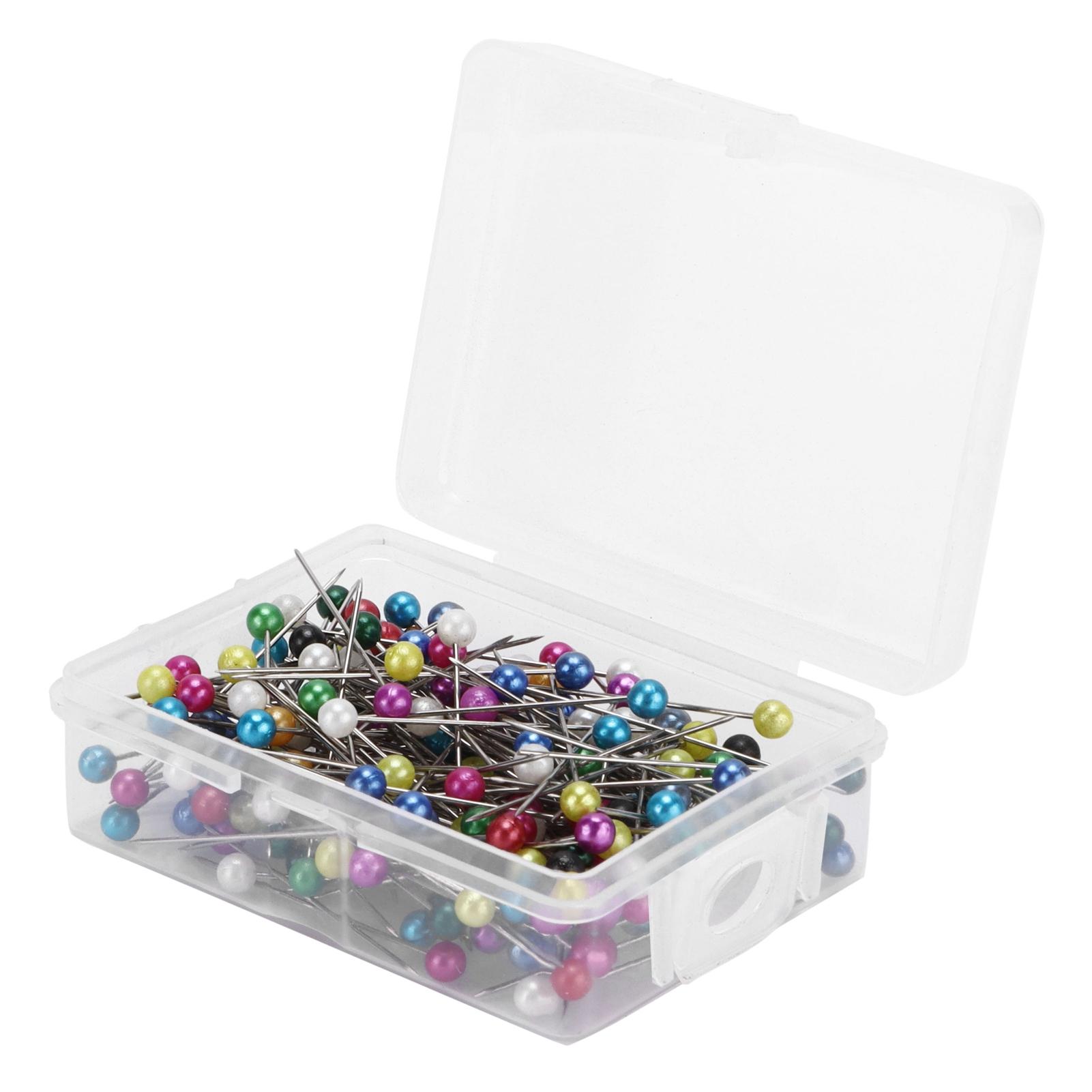

Булавки Разноцветные Позиционирующие Иглы с Пластиковой Коробкой для Хранения для Украшения Ювелирных Изделий Шитья