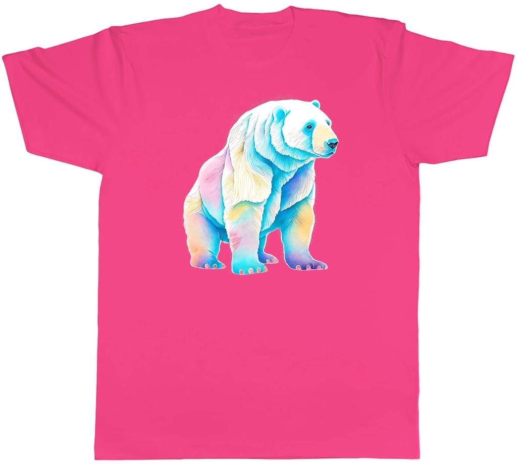 Arctic Polar Bear Mens TShirt Wildlife Watercolour Animal Tee Gift