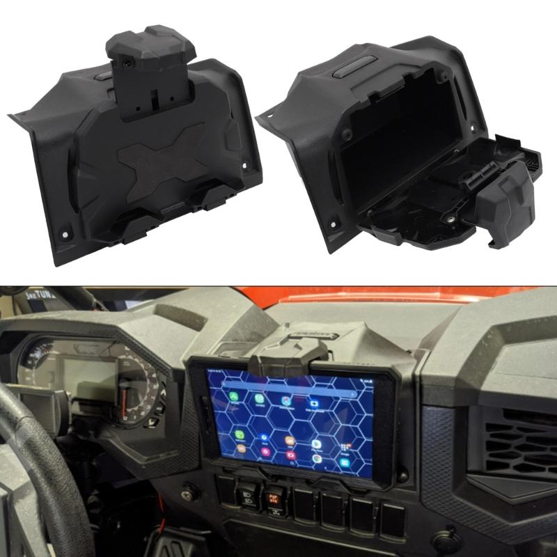 Electronic Device Tablet Phone Holder Bracket Compatible for UTV XP1000 2019-2023 Accessories Storage Box Organizer Tray