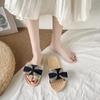 Ladies New Slippers for Summer Wear, Fashion Bow, Fairy Wind Beach Shoes, Sandals, Indoor and Outdoor Slippers