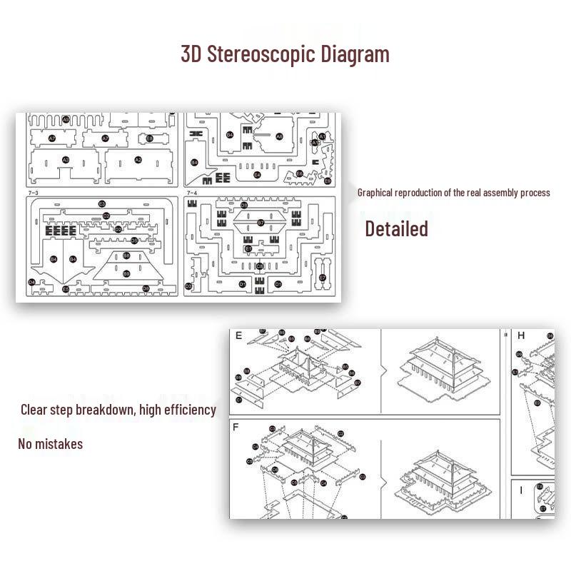 Beizhiqi 3D Wooden Sailing Boat Puzzle Model Toy