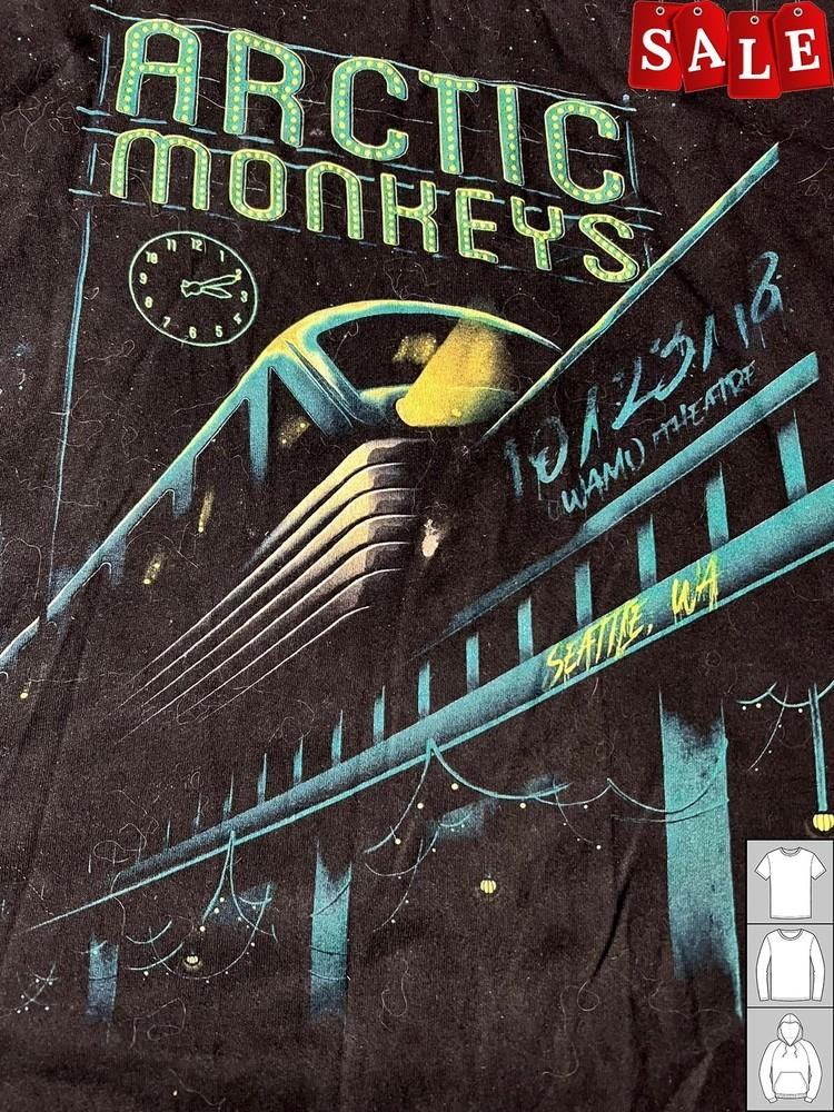 New Arctic Monkeys Seattle Wamu Theater Gift For Fans Men All Size Shirt JJ389 Unisex T-Shirt