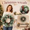 Christmas Wreath with Cedar and Red Berries - Door Hanging Holiday Decor for Home, Mall and Scene Setting