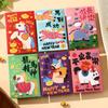 6Pcs 2026 Horse Year Chinese Style Red Packet Luck Money Bag Cute Zodiac Horse Pattern Red Envelopes  Year Supplies