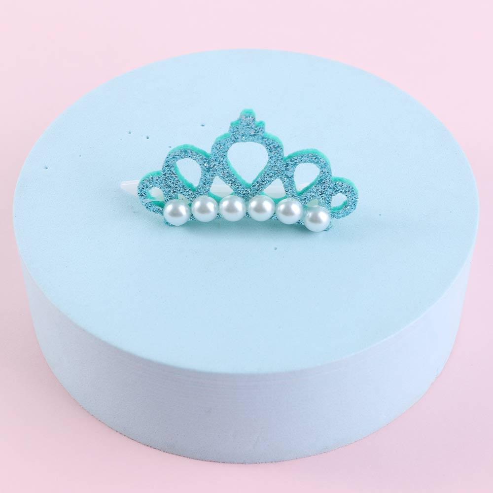 Crown Shape Bows with Faux Pearl Pets Hair Clips Dog Accessories Pet Hairpins Pet Grooming Supplies
