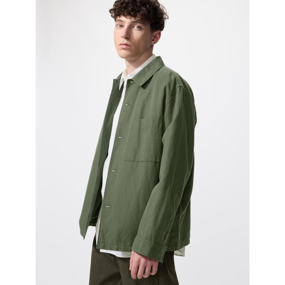 Uniqlo Japan Cotton Linen Shirt Jacket