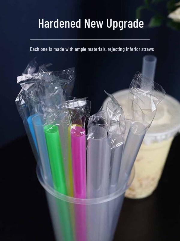Colorful Hard Plastic Bubble Tea Straws