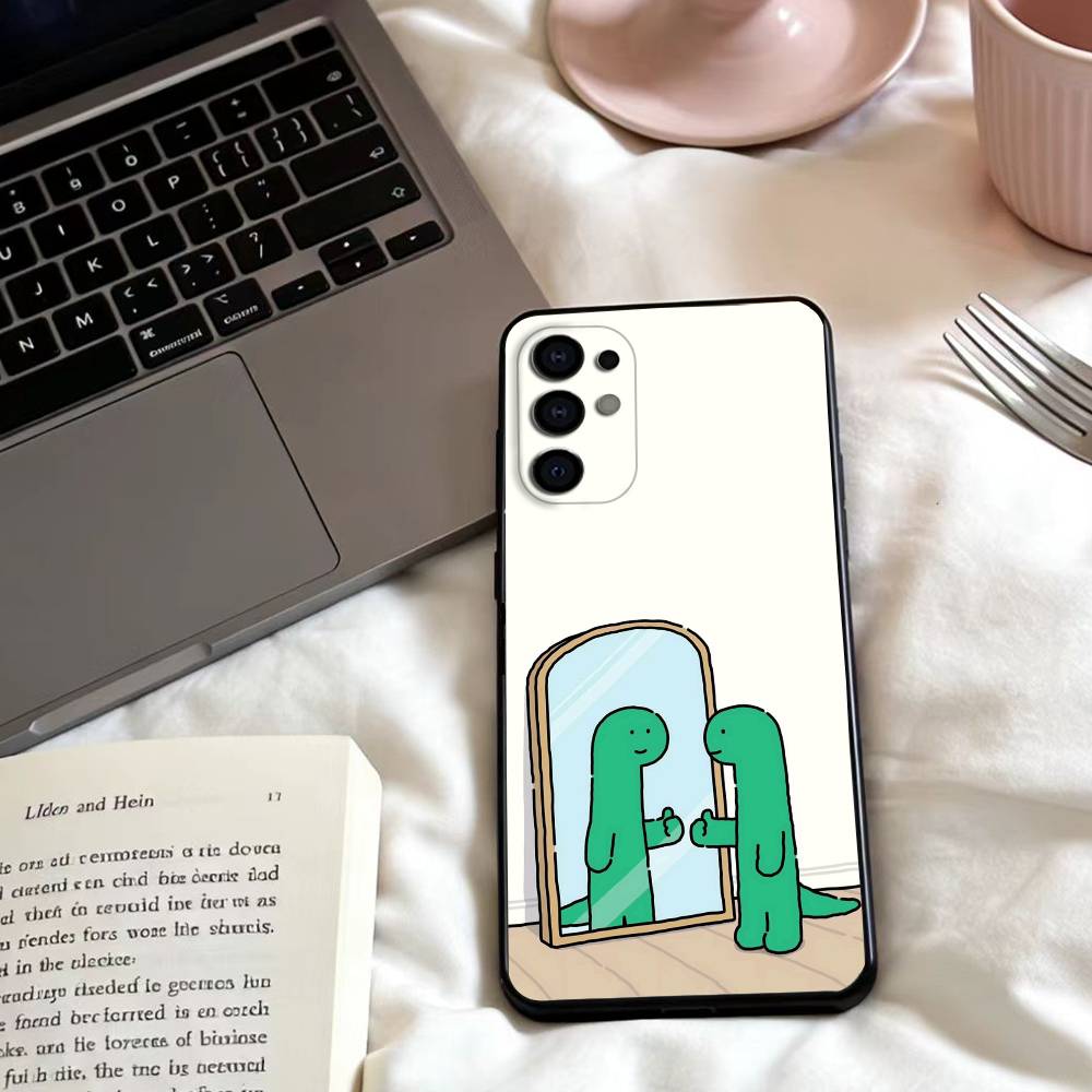 

Cute J-JOGUMAN Phone Case For Samsung S25,24,23,22,30,21,10,9,Ultra,Plus,Lite,FE,4,5 G Soft Black Case Samsung S25