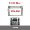 9 inch For Toyota Verso Corolla 2004 2005 2006-2009 Car Frame Fascia Adapter Android Radio Dash Fitting Panel Wiring Harness Kit