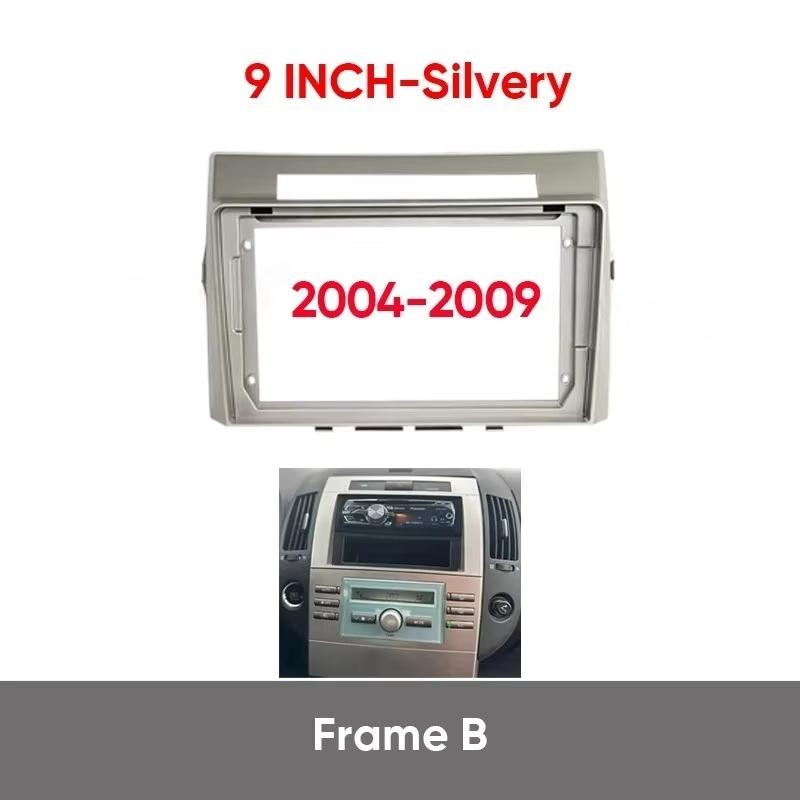 9 inch For Toyota Verso Corolla 2004 2005 2006-2009 Car Frame Fascia Adapter Android Radio Dash Fitting Panel Wiring Harness Kit